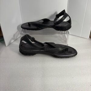 Ecco‎ pewter gray eu 41 Stylish Black Women's Sandals